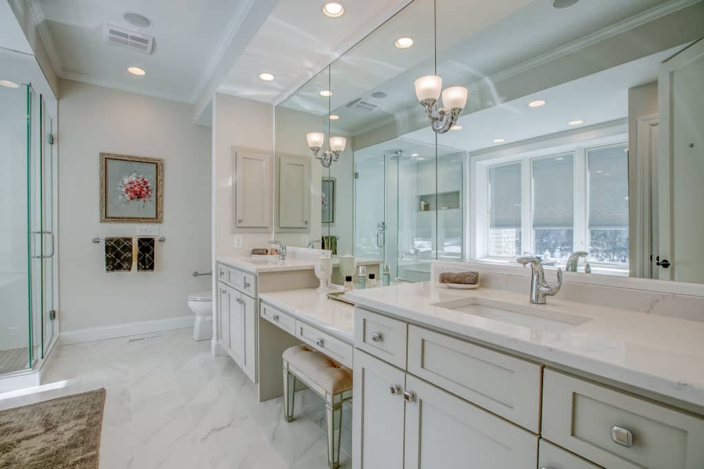Elegant Primary Bathroom in Edina, MN by Stonehearth Remodeling