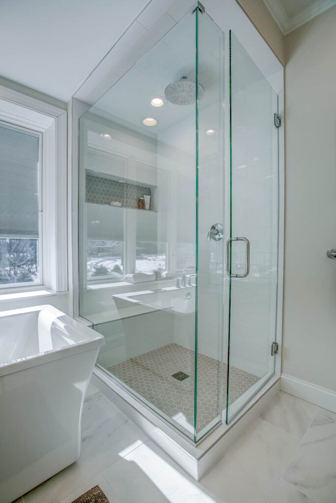 Elegant Primary Bathroom, <span>Edina, MN</span>