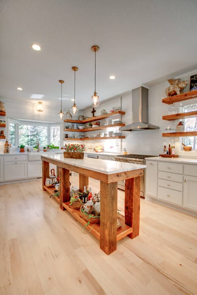 Reclaimed Wood Kitchen, <span> Stillwater, MN